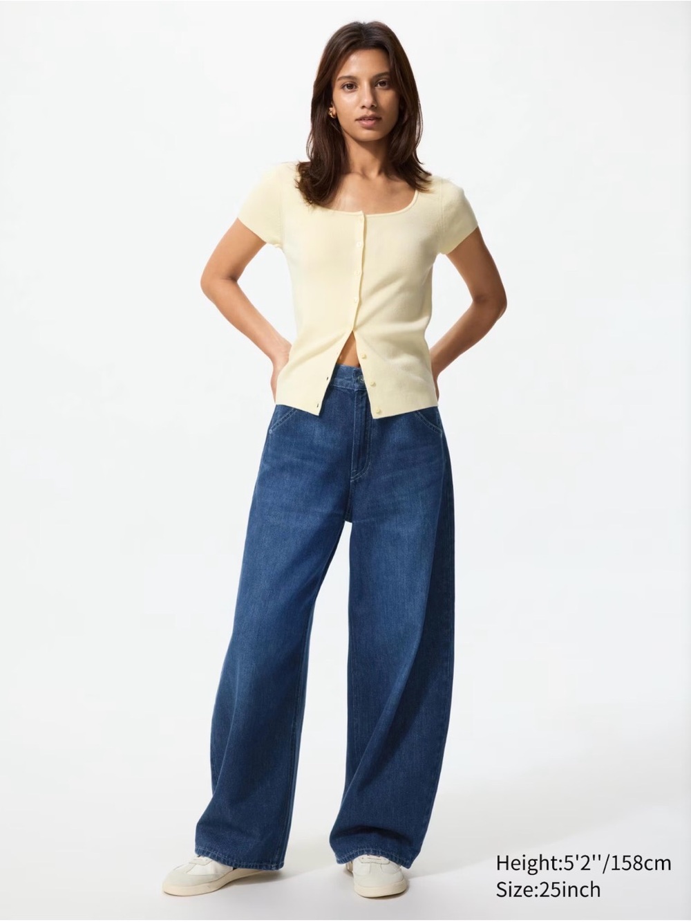 NWT Uniqlo Japanese Baggy Wide Tapered Jeans